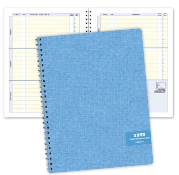 Undated Student Assignment Homework Planner by ‎Elan Publishing Company