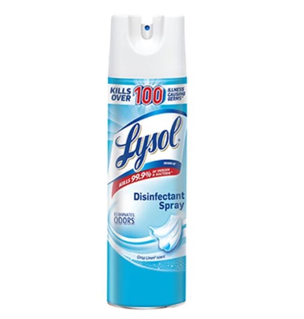 Lysol Disinfectant Spray, Sanitizing and Antibacterial Spray, Crisp Linen, 19 fl Oz